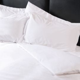 V200 100% Cotton Percale Plain Flat Sheet