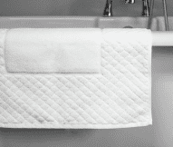 900 GSM Diamond Border 100% Cotton Bath Mat *Clearance*