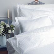 VV300 1cm Satin Stripe 100% Cotton Duvet Cover